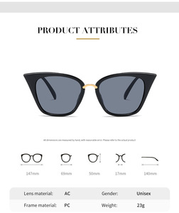 Cat-eye Anti-lumière bleue lunettes cadre haute qualité femmes gelée couleur lunettes plates 2024 tendance personnalisé lunettes cadre - Product Image 3