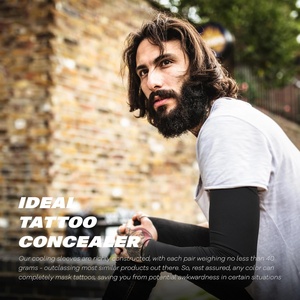 Manchon de protection solaire UV personnalisé rafraîchissant pour bras, pour hommes et femmes, idéal pour les sports de plein air, le cyclisme et la compression. - Product Image 4