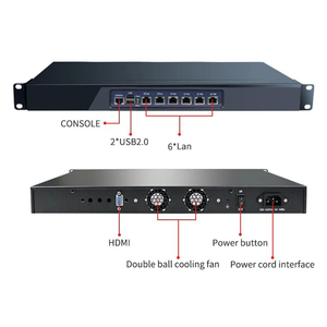 Chasis de servidor de montaje en rack de baja profundidad 1U en Tel N100 N150 DDR5 <span class=keywords><strong>RAM</strong></span> Mini Servidor de firewall Multi ordenador industrial Mini PC - Product Image 3