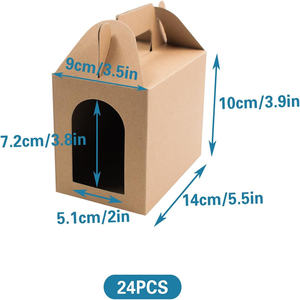 Cajas de Regalo para <span class=keywords><strong>Cachorros</strong></span> con Ventanas, Cajas de Regalo Plegables de Papel Kraft para Dulces, Decoraciones para Regalos, Fiesta de Cumpleaños Canina - Product Image 5