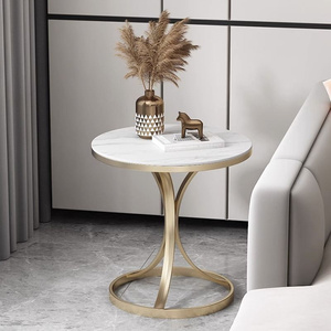 Vintage Rectangle Modern Light Side <strong>Table</strong> with Metal Frame <strong>for</strong> Living Room and Bedroom Sofa Cabinet <strong>Small</strong> Coffee <strong>Table</strong> <strong>Corner</strong> - Product Image 2