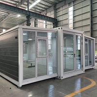 Maison conteneur préfabriquée extensible de 20 pieds et 40 pieds prête à être expédiée, à vendre, livraison rapide, mini-maison préfabriquée 3, 4 ou 5 chambres