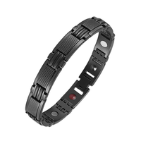Magnetic Bracelet 316 Stainless Steel Energy Germanium Magnet Health Care Jewelry Bracelets Men Women Hand Chain Bracelets
