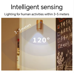 Cylinder Rechargeable USB - C <b>Motion</b> <b>Sensor</b> <b>LED</b> Wall Sconce, 3 Color Temperatures, 1200mAh, Auto On/Off Indoor Nightlight - Product Image 3