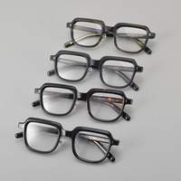 Nouvelle monture de lunettes de vue unisexe VECTOR-016 2025, style vintage carré, monture complète en acétate, anti-lumière bleue, tendance et personnalisée