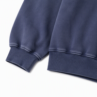 Sweat-shirt ample à col ras du cou Mineral Wash avec poignets côtelés, effet vintage délavé, style streetwear, pour un usage quotidien décontracté