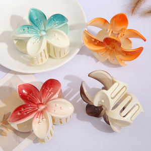 <span class=keywords><strong>PL</strong></span>ガールズサマービーチ美しいプルメリア花髪爪クリップ8cmハイビスカスハワイアンフランジパニヘアクリップウェディングギフト - Product Image 2