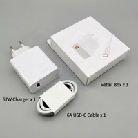 Adaptador USB de Carga Súper Rápida de 67W con Cable Tipo C de 6A, Cargador de Teléfono con Entrega de Energía Rápida, Cargador de Pared para Teléfono Móvil