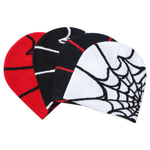 Gorro de Invierno Unisex con Diseño de Araña, Gorro de Punto Jacquard de Diseño, Gorro de Moda con Patrón Y2K, Gorro de Araña <span class=keywords><strong>para</strong></span> Uso Diario - Product Image 1