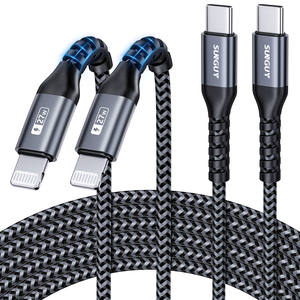 Cable de Carga Rápida Tipo C de Nailon Trenzado SUNGUY de 20 W, Cable de Datos Duradero para Teléfono, Venta al por Mayor de Fábrica - Product Image 3