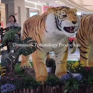 Shopping Mall Animatronic Tiger Exhibits for Sale, Customized Lifelike Animal <strong>Robots</strong> - Product Image 5