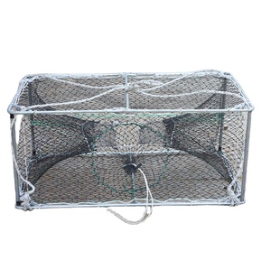 Nasse galvanisée carrée de petite taille pour poulpes, seiches, crabes, homards et poissons - Product Image 1