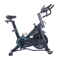 Bicicleta estática de spinning de acero inoxidable - Venta directa de fábrica al por mayor para gimnasio en casa, bicicleta de ejercicio de 6 kg para ciclismo indoor con pantalla LCD