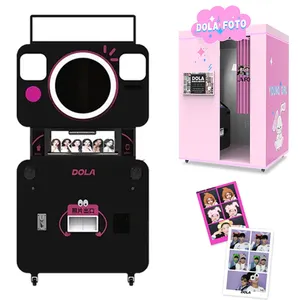 Anpassung Photo Booth,Photo Booth mit Drucker und Kamera und Software Selfie Booth Sheet, Metall druck Picture Booth Photo