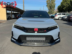 Lèvre avant en fibre de carbone sèche de conception PU pour <span class=keywords><strong>Honda</strong></span> Civic FL5 Type R, amélioration du pare-chocs, kit carrosserie style AD, magnifique et abordable - Product Image 6