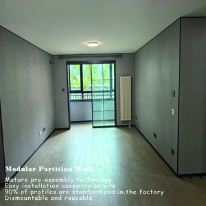 Factory-Standard Size Soundproof Modular <strong>Partition</strong> <strong>Wall</strong> System For Office School Warehouse &amp; Workshop Interior Room Divider - Product Image 5