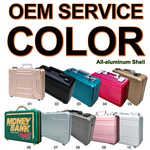 Estuches de transporte de aluminio para pantalla de pasatiempo de PC, estuche rígido con espuma, estuches de herramientas de aluminio para trabajo en red, juego de cajas de herramientas manuales - Product Image 4