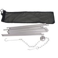Trépied pliable léger en aluminium YAMA, support de cuisson imperméable pour camping, randonnée, escalade, barbecue, pique-nique, support de pot, tour