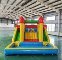 Toboggan gonflable en PVC écologique pour enfants, grand toboggan gonflable d'extérieur pour location événementielle, logo et taille personnalisés pris en charge