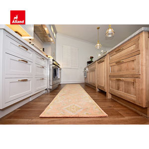 Gabinetes de Cocina Allandcabinet con Marco de Roble Blanco Valioso, Panel de Laca Mate Color Gris con Incrustaciones, Piedra Natural y LED Interior - Product Image 6