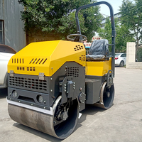Compacteur à tambour à deux roues, compacteur vibrant diesel portable de 1 tonne, 1,5 tonne, 2 tonnes, à vendre