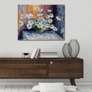 Dipinto a Olio Arte Astratta, <span class=keywords><strong>Quadri</strong></span> Acrilici di Fiori con Vaso, Decorazioni Murali per Soggiorno e <span class=keywords><strong>Sala</strong></span> - Product Image 5