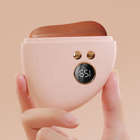 Outil de massage facial Gua Sha portable électrique intelligent, planche de raclage pour le visage et le corps, masseur de spa, compresse chaude, massage par raclage de pierres