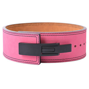 High Quality Gym Belt Custom Logo <b>Back</b> <b>Support</b> Fitness Bodybuilding Leather Weight Lifting Belt Hot Cowhide Leather Belt - Product Image 5
