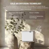 Diffuseur d'arômes infrarouge électrique 800 ml pour hôtels, avec capteur d'huile, sans eau, pour huiles essentielles, usage commercial, grandes pièces
