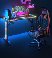 Bureau de jeu Bureau d'ordinateur Table de bureau Gamer PC Workstation Game Competitive Desks