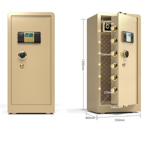 Large Gold Steel Safe <b>Box</b> with Electronic Digital <b>Lock</b> 550x460x1200mm for Home Use - Product Image 1