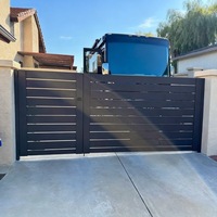 Abridor Eléctrico de Puerta Batiente Deslizante Bifold para Entrada de Vehículos, Brazo Hidráulico, Motor Centurion, 20 Pies, Control Remoto, Cercado de Seguridad, Australia