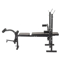 Équipement de gym, équipement de gym à domicile, banc de musculation Excel avec support pour haltères et support pour squats, banc de musculation en métal pour entraînement avec haltères