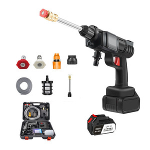 <span class=keywords><strong>Pistolet</strong></span> à eau <span class=keywords><strong>haute</strong></span> <span class=keywords><strong>pression</strong></span> 48V Power Wireless domestique électrique multifonctionnel spécial artefact <span class=keywords><strong>batterie</strong></span> au lithium lavage de voiture jardin - Product Image 1