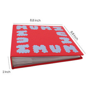 <span class=keywords><strong>Album</strong></span> Memo Slip-in 4x6 rosso con copertina in tessuto <span class=keywords><strong>200</strong></span> <span class=keywords><strong>foto</strong></span> da collezione saldato rilegato - Product Image 5