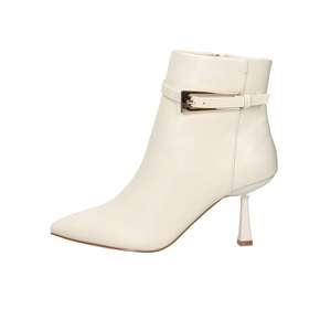 Women's Ankle Boots K-11512 Black Pointed Toe Heeled <b>Bootie</b> - Product Image 1