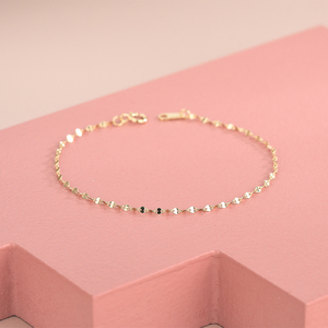 Chain <strong>Initial</strong> <strong>Sterling</strong> <strong>Silver</strong> 14k Gold Plated <strong>Bracelets</strong> Girls Wholesale Minimalist <strong>Bracelet</strong> - Product Image 2