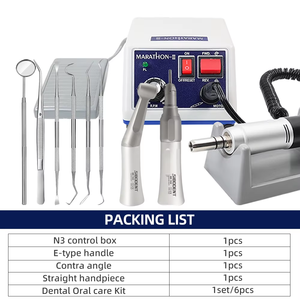 Dental labor Nagel bohrer Polierer 35000 U/min Mikro motoren mit E-Typ Gegenwinkel/geradem Handstück Polierer Kit - Product Image 3