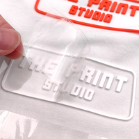 Logo personnalisé DTF Film Peel Transfert de chaleur Silicone Patch Fer sur T-shirt Vinyle PVC Étiquette Coudre sur Vêtements Jeans Sacs Chapeaux Vêtement