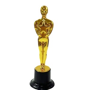 Little Golden Man Trophy 15cm Electroplated Gold Plastic Miniature Award Durable Gift - Product Image 5