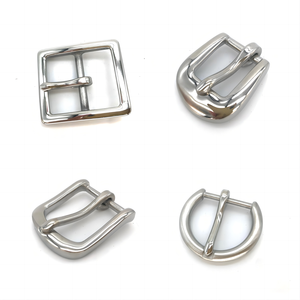 Cloxy 20/25/30mm Acero inoxidable Tri-glide Pin Hebilla de cinturón plateado para cinturón de mujer Hebilla de cinturón de acero inoxidable - Product Image 1