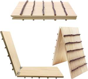 Juego de Obstáculos de Madera Natural, Juguetes de Actividades, Obstáculos de Entrenamiento de Altura Ajustable, Juguetes Económicos para Conejos Enanos - Product Image 4