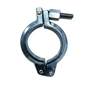 316 <span class=keywords><strong>304</strong></span> 2205 CF8 CF8M Cast DIN32676  ตัวหนีบแบบ Tri-Clamp สำหรับงานหนักแบบสองขา  ตัวหนีบสุขภัณฑ์  ตัวหนีบสุญญากาศพร้อมน็อตปีก  ตัวหนีบแบบ Kf Hinge Clamp - Product Image 2