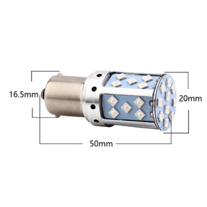 Ampoule LED Yosovlamp T20 7440 3030 35SMD sans erreur Canbus pour clignotant et feu arrière Opel Astra W21W <span class=keywords><strong>WY21W</strong></span> 12V 24W Ambre - Product Image 5