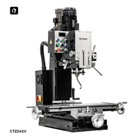 Perceuse et fraiseuse industrielle robuste CTZD45V avec alimentation automatique et régulation de vitesse progressive