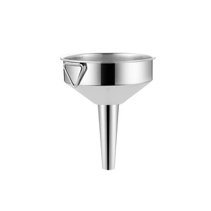Stainless Steel Funnel With Handle Thickened For Kitchen Oil Strainer Multifunctional Use - Product Image 1