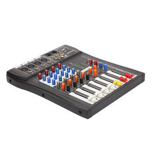 Mezclador de interfaz de audio USB de 4 canales para grabación de estudio doméstico con entrada de micrófono XLR y control <span class=keywords><strong>FX</strong></span> para producción de música - Product Image 2