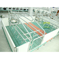 Cage de mise bas Great Farm 2,2 m pour truies, enclos pour élevage porcin à grande échelle avec option de mangeoire en acier inoxydable