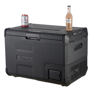 Mini Refrigerador Portátil para Auto de 50L, PP, Zona Única, Batería Integrada, 4-5 Horas de Autonomía, Tapa Reversible, para Sedán y Camping - Product Image 1
