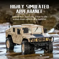 Voiture RC JHD JJRC C8835, simulation 4x4 tout-terrain, 2.4G, camion électrique tout-terrain, LED, batterie de rechange, prêt à rouler, 4 canaux